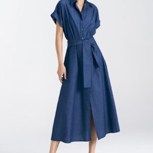 Sukienka jeansowa, luźna S242 Denim - Nife