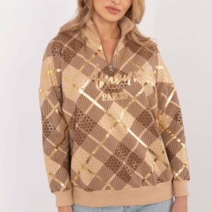 Bluza Damska Model CLM-BL-1259.59 Camel - Factory Price Hurtownia odzieży on-line, moda damska, bielizna i obuwie dla kobiet - Matterhorn.pl