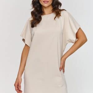 Sukienka Basic Model M875 Light Beige - Makadamia