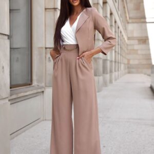 Spodnie Komplet Model 01771. Beige/Ecru - With You