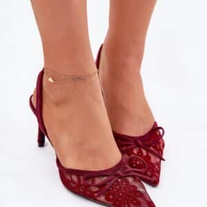 Szpilki Model Annivirae P-1450 Bordo - Step in style