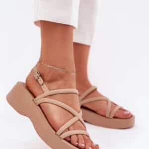 Sandały Model Civara LL-368 Beige - Step in style