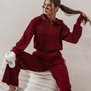 Spodnie Komplet Model Hope 404896182 Bordo - LaBalancia