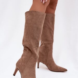Kozaki Model Arelisse CLS-606 Dark Beige - Step in style