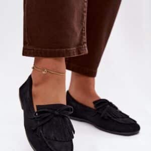 Mokasyny Model Janelisse QQ-274 Black - Step in style