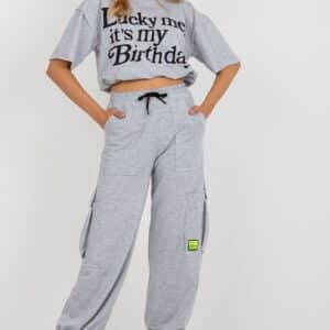 Spodnie Komplet Model BA-KMPL-Z-236.01 Grey - Badu